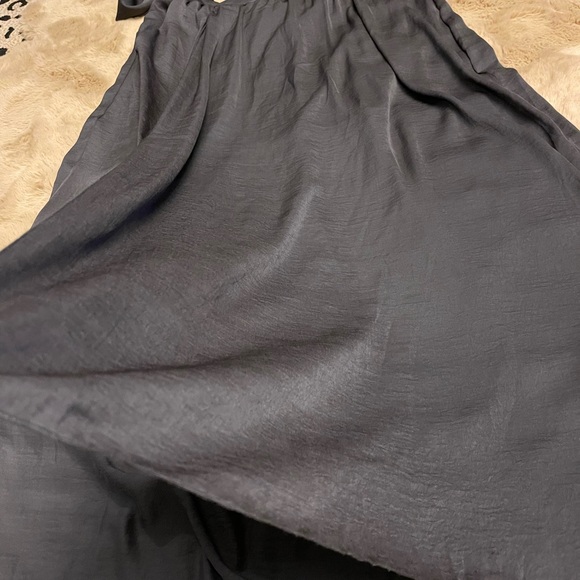 Grey Shiny Maxi Skirt - Picture 6 of 11